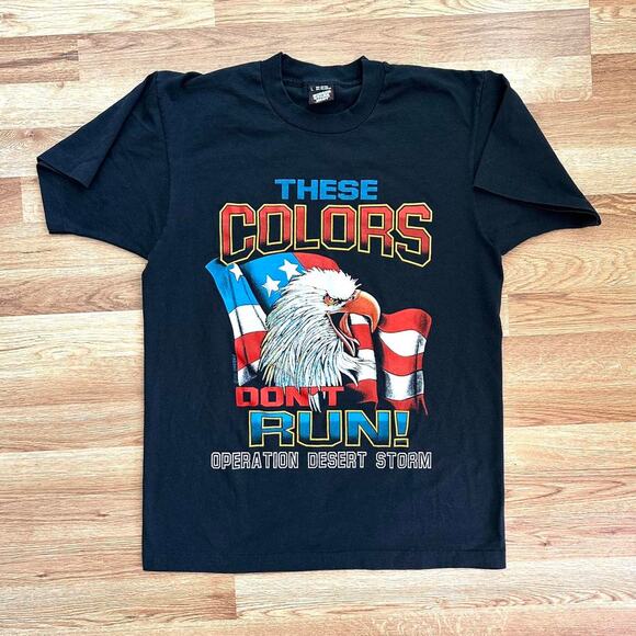 RARE 90s Operation Desert Storm Tee - Size Large - Picture 1 of 4
